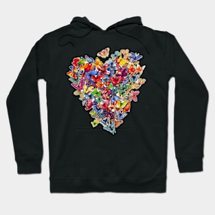 butterfly heart Hoodie